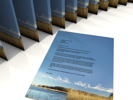 Motivpapier Frühlingsbrise Briefpapier mit Motiv